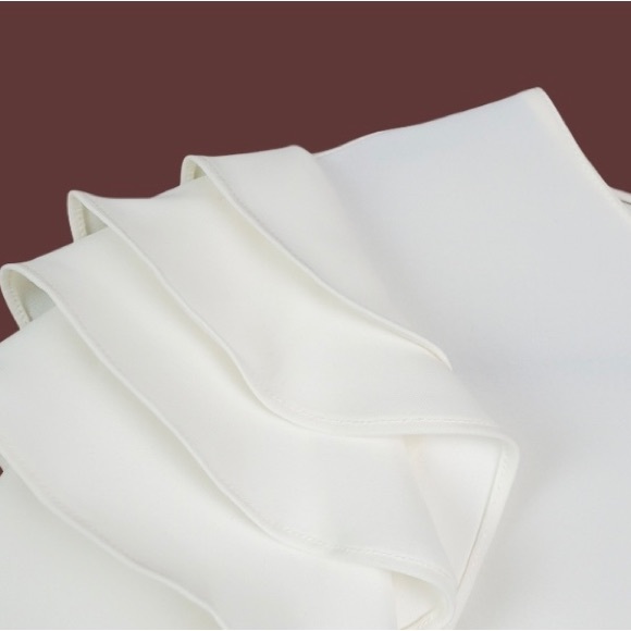 AMANDA UPRICHARD Ivory Margaret Ruffle Top XS - Picture 4 of 5